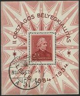 UNGARN Bl. 1 O, 1934, Block Philatelistische Ausstellung, Feinst, Mi. 140.- - Andere & Zonder Classificatie