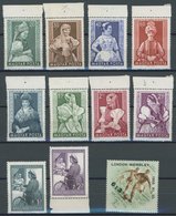 UNGARN 1330-40 **, 1953, Volkstrachten, Tag Der Briefmarke, Fußball-Nationalmannschaft, Postfrisch, Pracht, Mi. 73.- - Autres & Non Classés