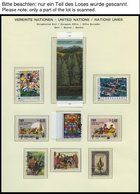 UNO - GENF O, Komplette Gestempelte Sammlung Genf Von 1969-89 Auf Schaubek Falzlosseiten, Prachterhaltung, Mi. 178.70 - Andere & Zonder Classificatie