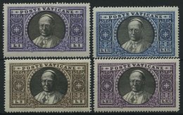 VATIKAN 30-33 *, 1933, 1 - 2.75 L. Papst Pius XI, Falzrest, 4 Prachtwerte - Andere & Zonder Classificatie