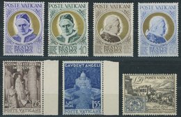VATIKAN 174-79,188 **, 1951/2, Seligsprechung Und Briefmarkenausgabe, Postfrisch, 7 Prachtwerte, Mi. 64.- - Andere & Zonder Classificatie