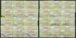 WESTAUSTRALIEN 4 S1 O, 1985, Känguruh, Kompletter Postleitzahlen-Tastensatz, Pracht, Mi. 176.- - Used Stamps