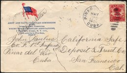 KABA - AMERIKANISCHE BESETZUNG 2A BRIEF, 1900, 2 C. Karmin, Vierseitig Gezähnt, Mit K1 PINAR DEL RIO/CUBA Auf Amerikanis - Sonstige & Ohne Zuordnung