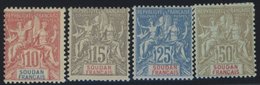 FRANZÖSISCH-SUDAN 16-19 *, 1900, Allegorie, Falzreste, Prachtsatz, Mi. 42.- - Other & Unclassified