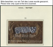 ISRAEL - SAMMLUNGEN, LOTS O, 1980-85, Nahezu Komplette Teilsammlung Auf Schaubek-Falzlosseiten, Pracht, Mi. 255.- - Colecciones & Series