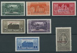 ITALIENISCH-TRIPOLITANIEN 86-92 **, 1929, Kloster Monte Cassino, Postfrischer Prachtsatz - Tripolitania