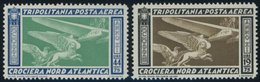 ITALIENISCH-TRIPOLITANIEN 196/7 **, 1933, Geschwaderflug Rom-Chicago, Postfrisch, 2 Prachtwerte - Tripolitania