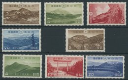 JAPAN 292-99 **, 1940, Daisetsuzan-Nationalpark Und Kirishima-Nationalpark, 2 Postfrische Prachtsätze - Sonstige & Ohne Zuordnung