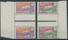 KAMERUN 94/5ZS **, 1926, 10 Und 20 Fr. Landesmotive In Senkrechten Zwischenstegpaaren, Postfrisch, Pracht - Camerun (1960-...)