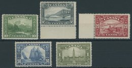 KANADA 134-38 **, 1928, Landschaften, Postfrischer Prachtsatz - Canada