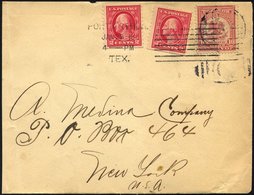 MEXIKO 306 BRIEF, 1915, 10 C. Denver-Ausgabe Auf Brief Von Tampico Nach New York, In Port Artur/Texas Wurde Der Brief Mi - Mexique