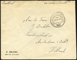 NIEDERLÄNDISCH-INDIEN 1947, K2 VELDPOST BANDOENG/1/1947 Und Handschriftlicher Vermerk In Active Dienst Auf Luft-Feldpost - Niederländisch-Indien