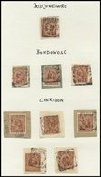 NIEDERLÄNDISCH-INDIEN 1896-1899, Saubere Sammlung Viereck-Ortsstempel Auf 187 Briefstücken Von AMBARAWA Bis WLINGI, Selt - Indie Olandesi