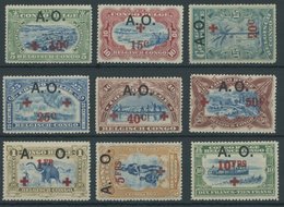 RUANDA-URUNDI 25-33 *, Belgische Besetzung Von Deutsch-Ostafrika: 1918, Afrique Orientale, Falzrest, übliche Gummierung, - Unused Stamps