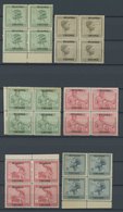 RUANDA-URUNDI 23-30 VB **, 1927, Freimarken In Viererblocks, Postfrisch, Fast Nur Pracht - Unused Stamps