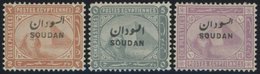 SUDAN 6-8 *, 1897, 2 - 10 Pia. SOUDAN, Stärkere Falzreste, 3 Prachtwerte, Mi. 151.- - Soedan (1954-...)