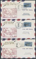 USA 1968, Atom U-Boot Scorpion, 7 Luftpostbriefe Verschiedener Suchschiffe Mit L3 Search Ship For S.S.N. 589 Scorpion Ov - Used Stamps