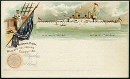 GANZSACHEN 1893, WORLD`S COLUMBIAN EXPOSITION, 11 Verschiedene Ungebrauchte 1 C. Postal Cards Der Serie Goldsmith, Prach - Andere & Zonder Classificatie