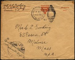 FELDPOST 1919, Feldpost-Ovalraute U.S. ARMY POSTAL SERVICE/No. 770 Und US-Zensurstempel Mit Vermerk Des Militärischen Vo - Usados
