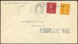 FELDPOST 1929, U.S. MARINE CORPS PORT AU PRINCE Auf Feld-Luftpostbrief Aus Haiti, Feinst - Used Stamps