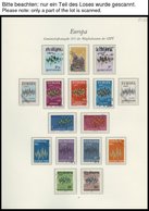 EUROPA UNION O, 1972, Sterne, Kompletter Jahrgang, Pracht, Mi. 136.30 - Verzamelingen