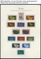 EUROPA UNION **, 1973, Posthorn, Kompletter Jahrgang, Pracht, Mi. 109.- - Colecciones