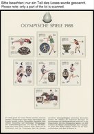 SPORT **,Brief , Olympische Spiele 1988 In 4 Borek Spezialalben Mit Goldmünze China Mint, Peking, Schwerttanz, PP, Klein - Sonstige & Ohne Zuordnung