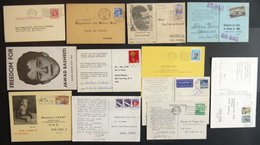 SONSTIGE MOTIVE 1947/68, 12 Verschiedene UN-Protestkarten Aus 11 Ländern, Teils Illustriert, Fast Nur Pracht - Unclassified
