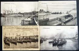 DEUTSCHLAND ETC. WILHELMSHAVEN, Hafenbilder, 4 Verschiedene Karten - Altri & Non Classificati