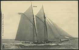 ALTE POSTKARTEN - SCHIFFE KAISERL. MARINE BIS 1918 Yacht Iduna, Ungebrauchte Karte Von 1902 - Krieg