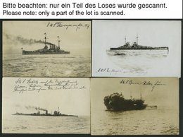 ALTE POSTKARTEN - SCHIFFE KAISERL. MARINE BIS 1918 Kriegsschiffe: Sammlung Von 145 Meist Privaten Ungebrauchten Fotokart - Oorlog
