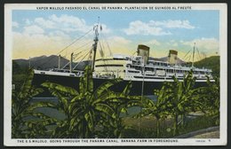 ALTE POSTKARTEN - SCHIFFE S.S. MALOLO Auf Dem Panamakanal, Ansichtskarte Nach München - Andere & Zonder Classificatie
