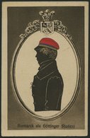ALTE POSTKARTEN - PERSÖNLICHKEITEN Bismarck Als Göttinger Student - Bismarck-Karte, Feldpostkarte Von 1918 - Attori