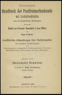 PHIL. LITERATUR Krötzsch-Handbuch Der Postfreimarkenkunde - Abschnitte X, Beide Mecklenburg, Mit Lichttafeln Schwerin I- - Philatelie Und Postgeschichte