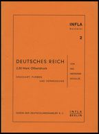 PHIL. LITERATUR Druckart, Farben Und Verwendung, Heft 2, 1958, Infla-Berlin, 19 Seiten - Filatelie En Postgeschiedenis
