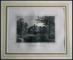 BAD IBURG: Das Schloß Vom Tiergarten Aus Gesehen, Stahlstich Von Rohbock/Höfer Um 1840 - Lithographien