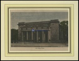 BERLIN: Die Königswache, Kolorierter Holzstich Um 1880 - Lithografieën