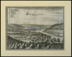 FORST/WESER, Gesamtansicht, Kupferstich Von Merian Um 1645 - Lithographies