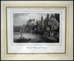 GRIMMA: Schloß Döben, Lithographie Aus Saxonia Um 1840 - Lithografieën