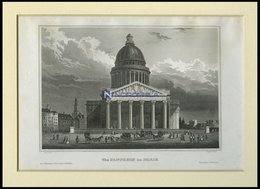 PARIS: Das Pantheon, Stahlstich Von B.I. Um 1840 - Lithografieën