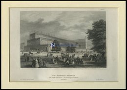LONDON: Der Kristall-Palast, Stahlstich Von B.I. Um 1840 - Lithografieën