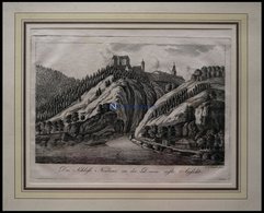 SCHLOSS NEUHAUS/DONAU, Kupferstich Um 1700 - Lithographies