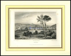 SCHWÄBISCH GMUND: Gesamtansicht, Stahlstich Von Mauch/Poppel, 1840 - Lithographies