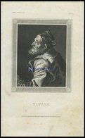 Titian, Stahlstich Von B.I. Um 1840 - Lithographies