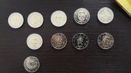 2  Euro Coin Full Set Münzen Lettland   UNC FROM MINT ROLL All 10 Coins - Latvia