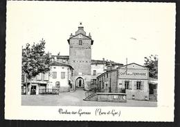 Cpsm 8212162 Verdun Sur Garonne Place De La Vierge Et Le Beffroi (café De La Terrasse, Tabac) - Verdun Sur Garonne