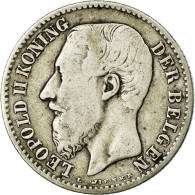 Monnaie, Belgique, Leopold II, Franc, 1887, B+, Argent, KM:29.1 - 1 Frank