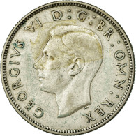 Monnaie, Grande-Bretagne, George VI, Florin, Two Shillings, 1944, TTB, Argent - J. 1 Florin / 2 Schillings
