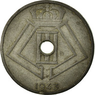 Monnaie, Belgique, 25 Centimes, 1943, TB+, Zinc, KM:131 - 25 Cents