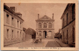 61 EXMES - Le Monument Aux Morts Et La Mairie - Exmes